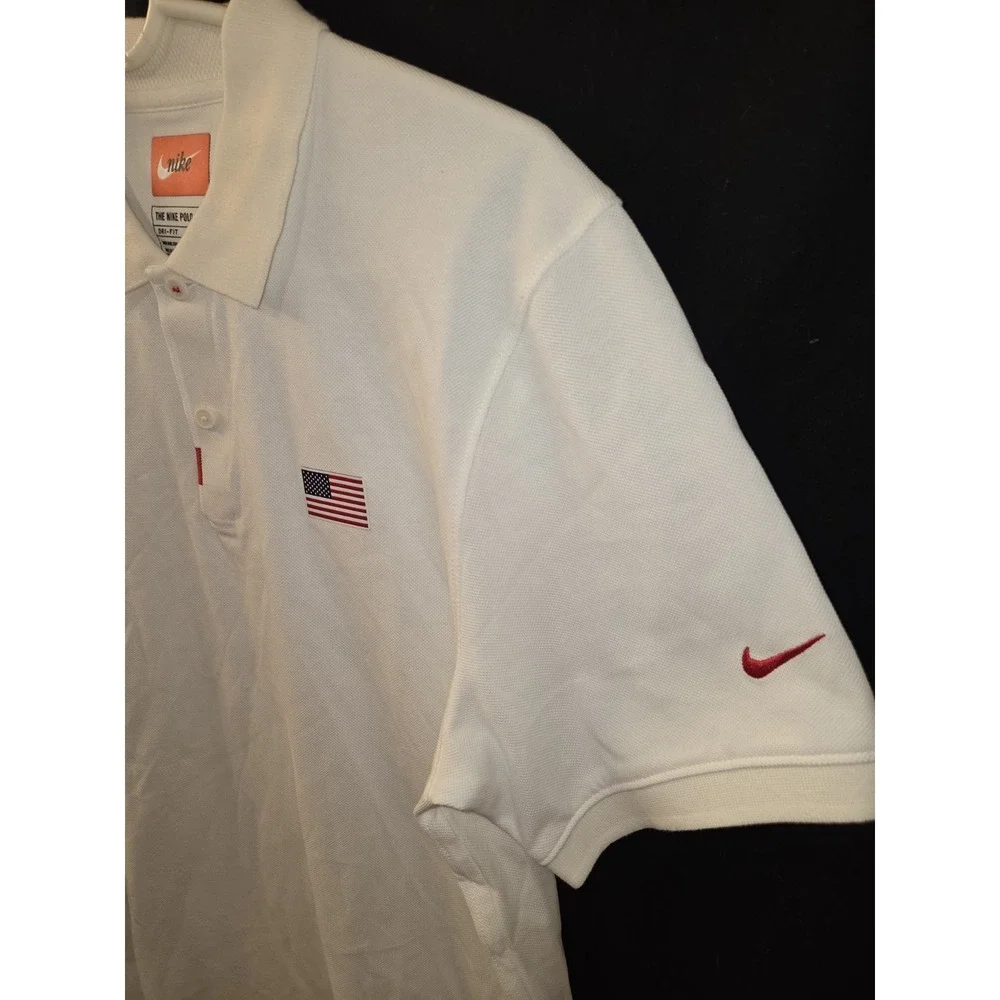 Nike Team USA Polo Small White Basketball Sportswear Olympics‎ Golf Summer USA